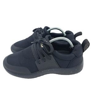 Snibbs Womens Size 7.5 Spacecloud Non-slip Work Sneakers Black Lace Up Comfort